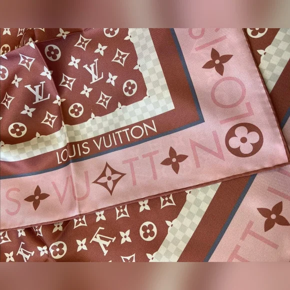 Brown and Pink Scarf - Picture 3 of 9